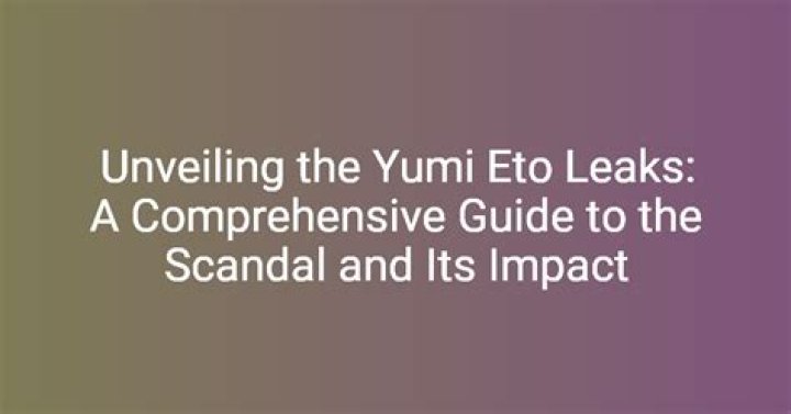 Yumi Eto Nude: A Comprehensive Look at the Misunderstood Controversy